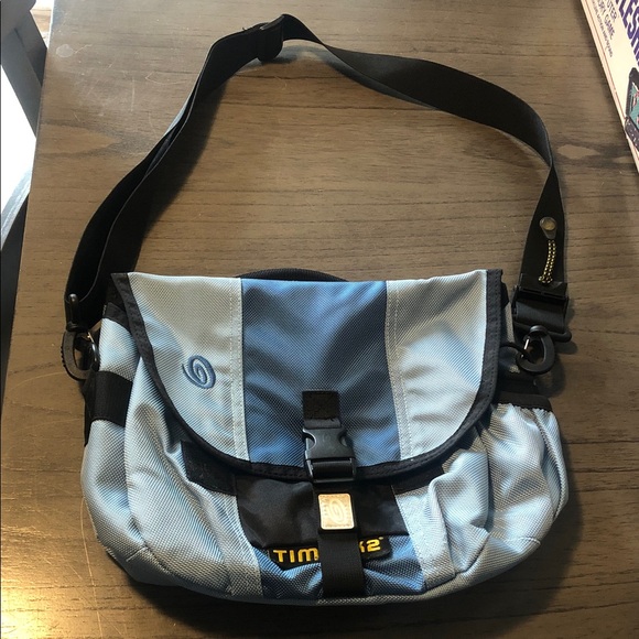 Timbuk2 Two-Tone Blue and Black Messenger Bag - Picture 1 of 5